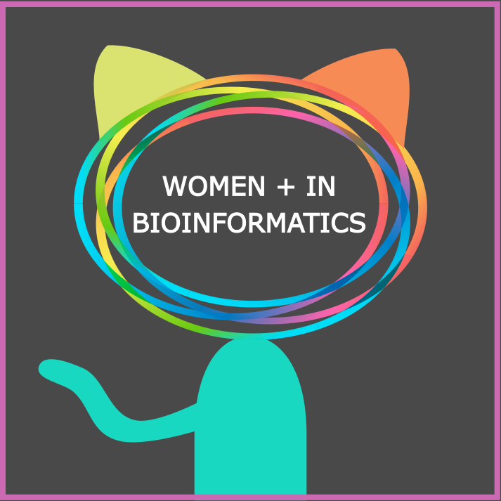 Github and Boston Women in Bioinformatics Logo Mashup